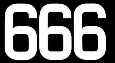 Satanismus Symbole die Zahl 666