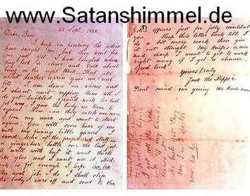 Der Brief von Jack the Ripper mit dem Titel: "Dear Boss" vom 25.09.1888.