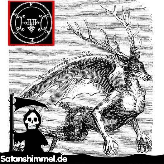Der Dämon Furfur und sein Siegel für die Beschwörung.