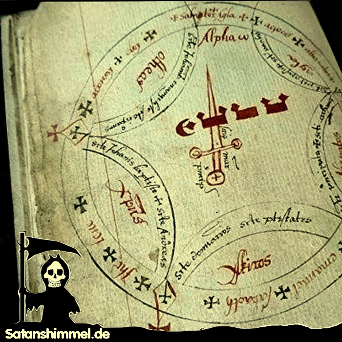 Altes Magie-Buch mit Anleitungen zur Astrologie und Geisterbeschwörung.