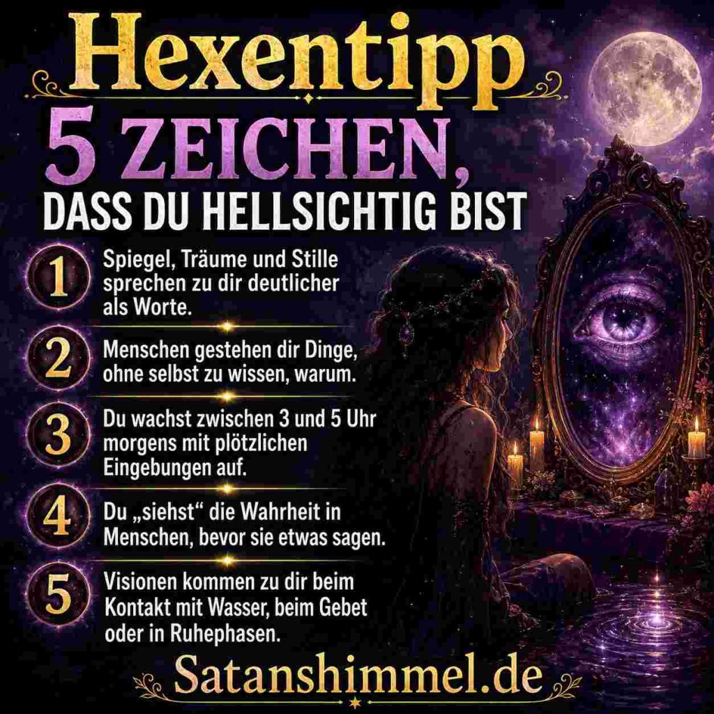 Typische Anzeichen für Hellsichtigkeit