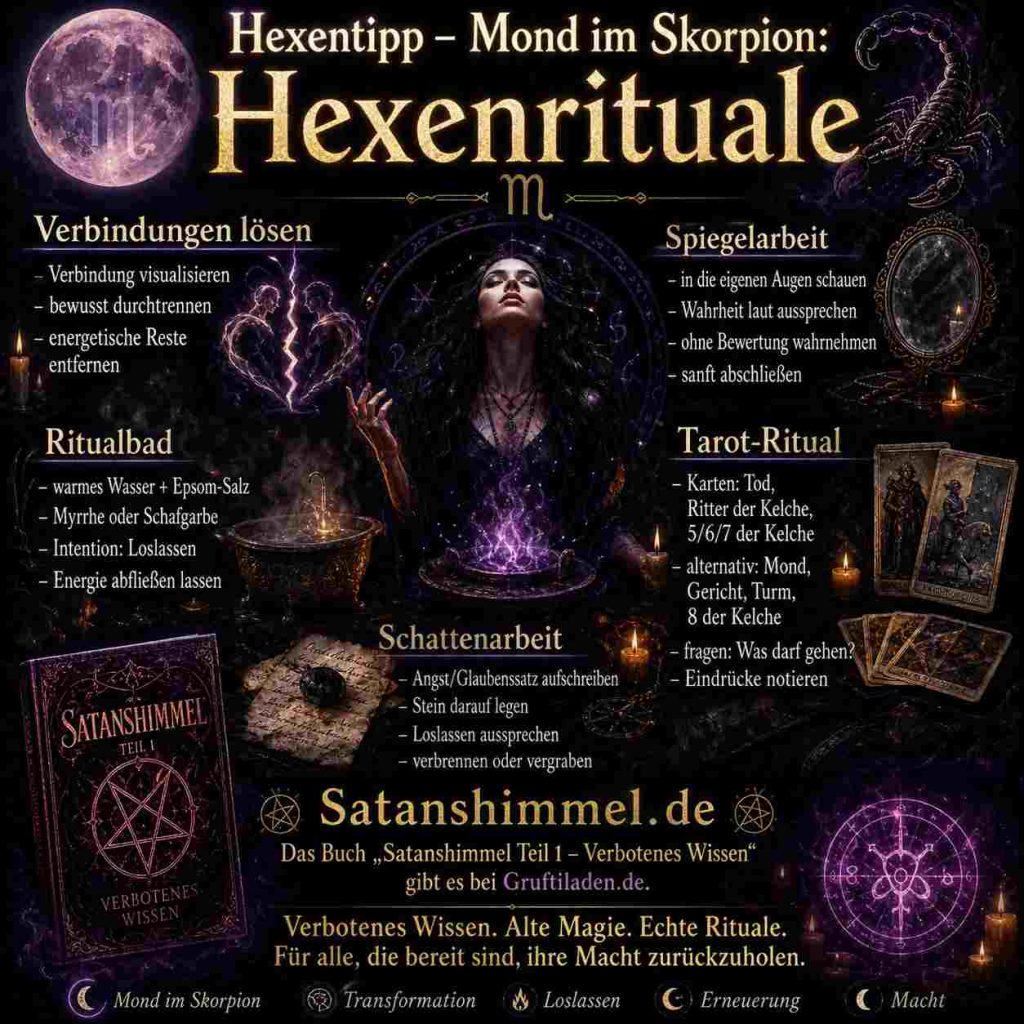 Mond im Skorpion Rituale