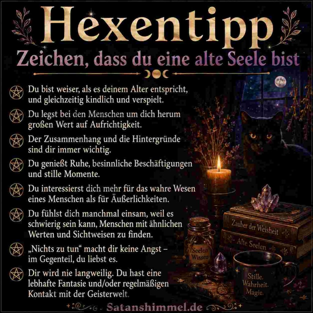 Anzeichen für alte Seele