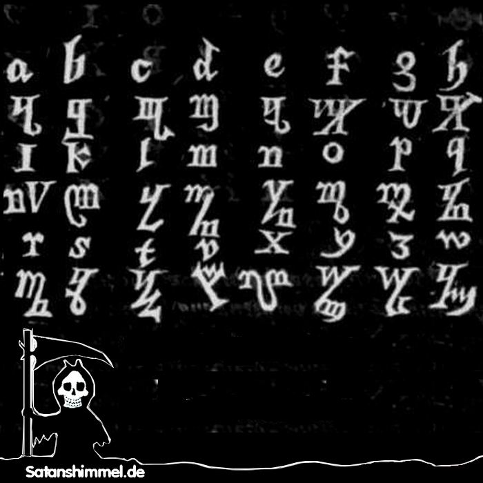 Alphabet: Die Praxis, einem Namen, einem Wort oder einer Phrase einen numerischen Wert gemäß einer alphanumerischen Chiffre zuzuweisen, heißt Gematria. Bisher konnte allerdings keiner der 666 eindeutig einen Namen zuordnen.