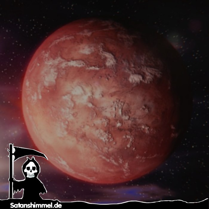 Der Planet Mars gehört zum Sternzeichen Widder.