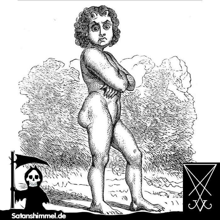 Die Erscheinung des Teufels Luzifer nach dem Dictionnaire Infernal, 1863