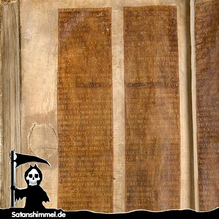 Eine Seite aus dem Codex Gigas. 