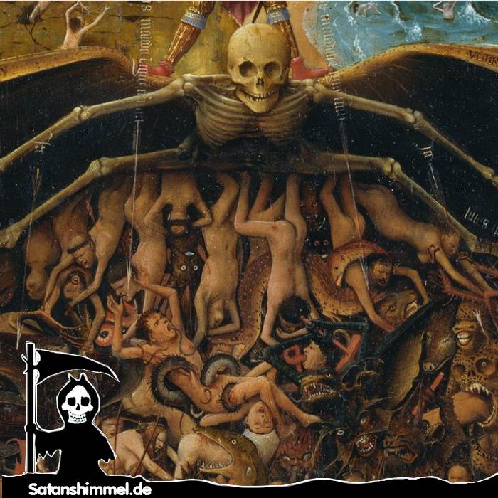 Das Jüngste Gericht", Jan van Eyck, 15. Jahrhundert. Im christlichen Glauben kommen die Guten als gerechte Belohnung in den Himmel, und die Bösen kommen zur Bestrafung in die Hölle.
