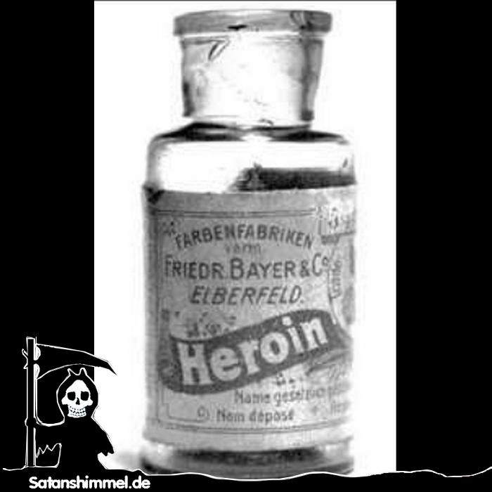 Flasche mit Heroin (1920).