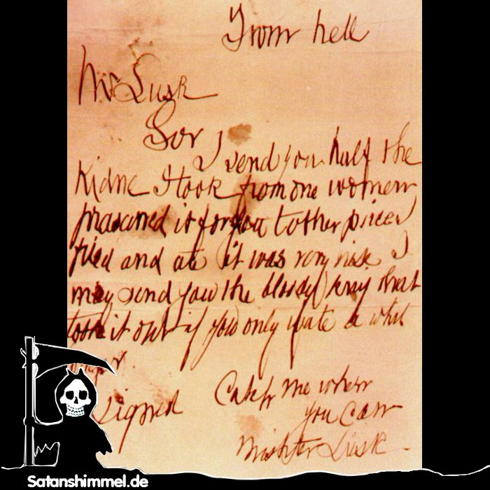 "From Hell": Brief von Jack the Ripper aus dem Jahr 1888.