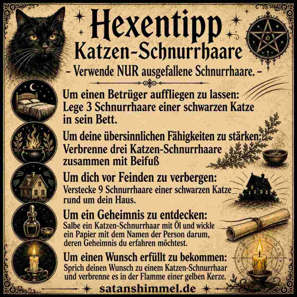 Utensilien von Katzen in Volksglauben, Brauchtum und magischen Überlieferungen