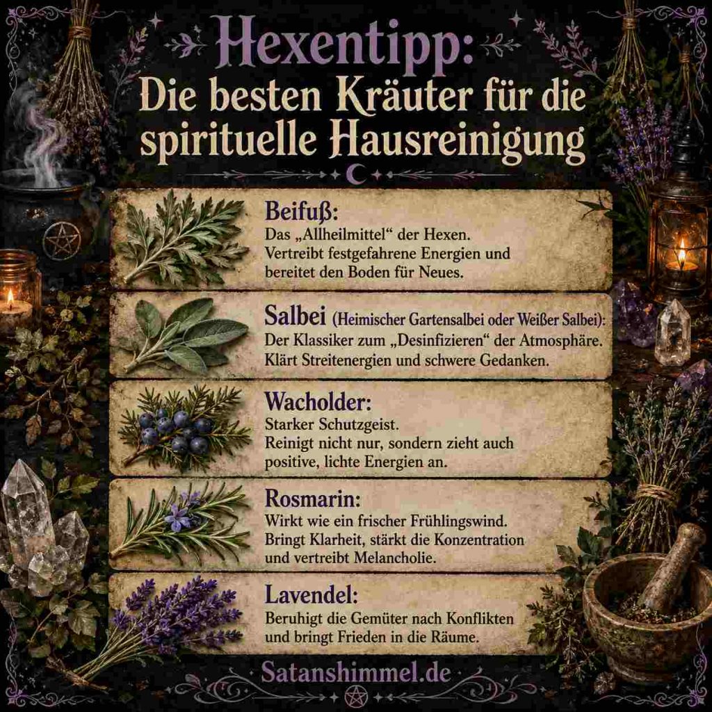 die besten Kräuter für spirituelle Hausreinigung
