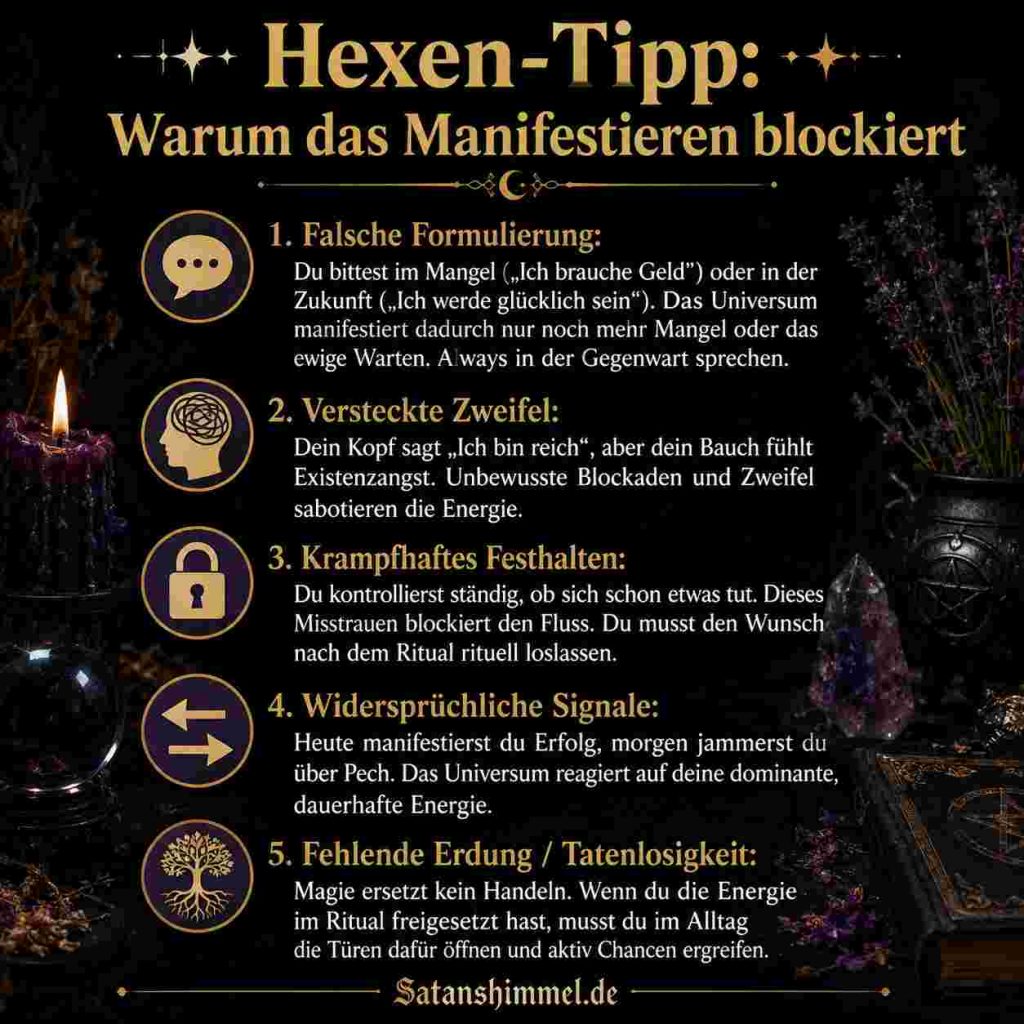 welche Probleme beim Manifestieren auftreten können
