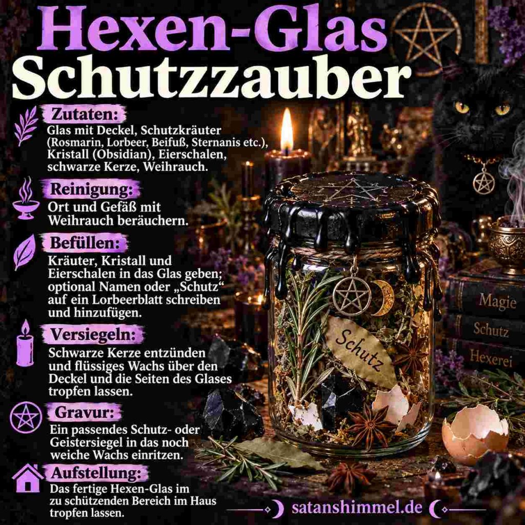 Schutzzauber Anleitung im Glas