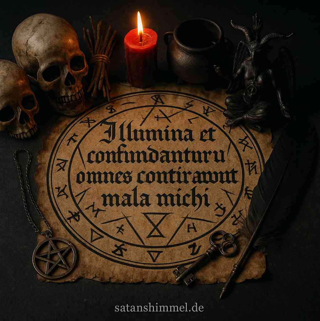 Lateinische Flüche in der Hexerei gelten als besonders kraftvoll, da die alte Sprache eine mystische Aura vermittelt und in okkulten Ritualen oft zur Verstärkung der magischen Wirkung verwendet wird.