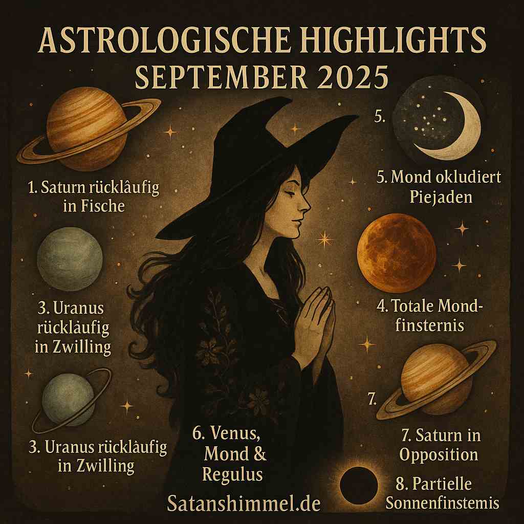 Du betrachtest gerade Astrologische Highlights September 2025 für Hexen