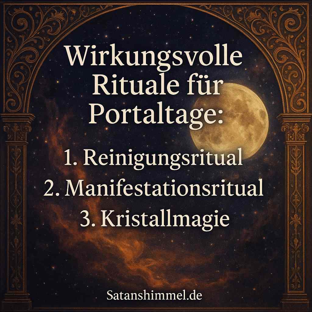 Rituale an Portaltagen dienen dazu, die erhöhte kosmische Energie gezielt für Heilung, Transformation und spirituelles Wachstum zu nutzen.