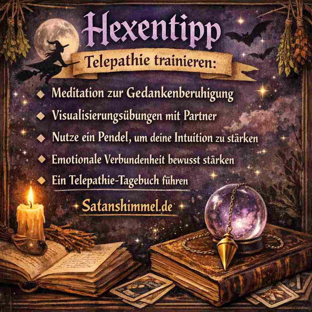 Trainiere Telepathie, indem du regelmäßig deinen Geist beruhigst, deine Intuition stärkst und dich bewusst emotional mit anderen verbindest