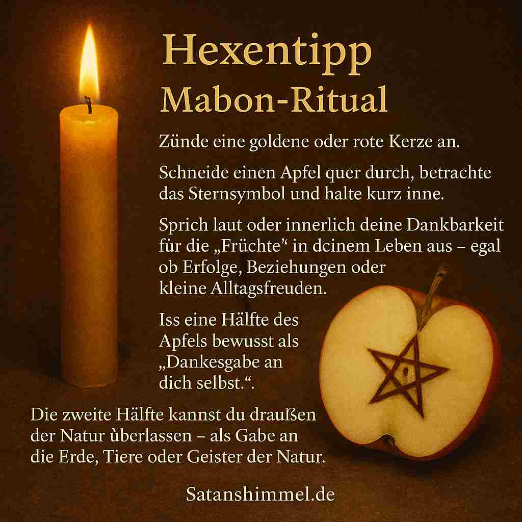 Mabon – Zeit der Balance, Dankbarkeit und inneren Einkehr. Feiere die Fülle des Herbstes mit einem einfachen, kraftvollen Ritual.