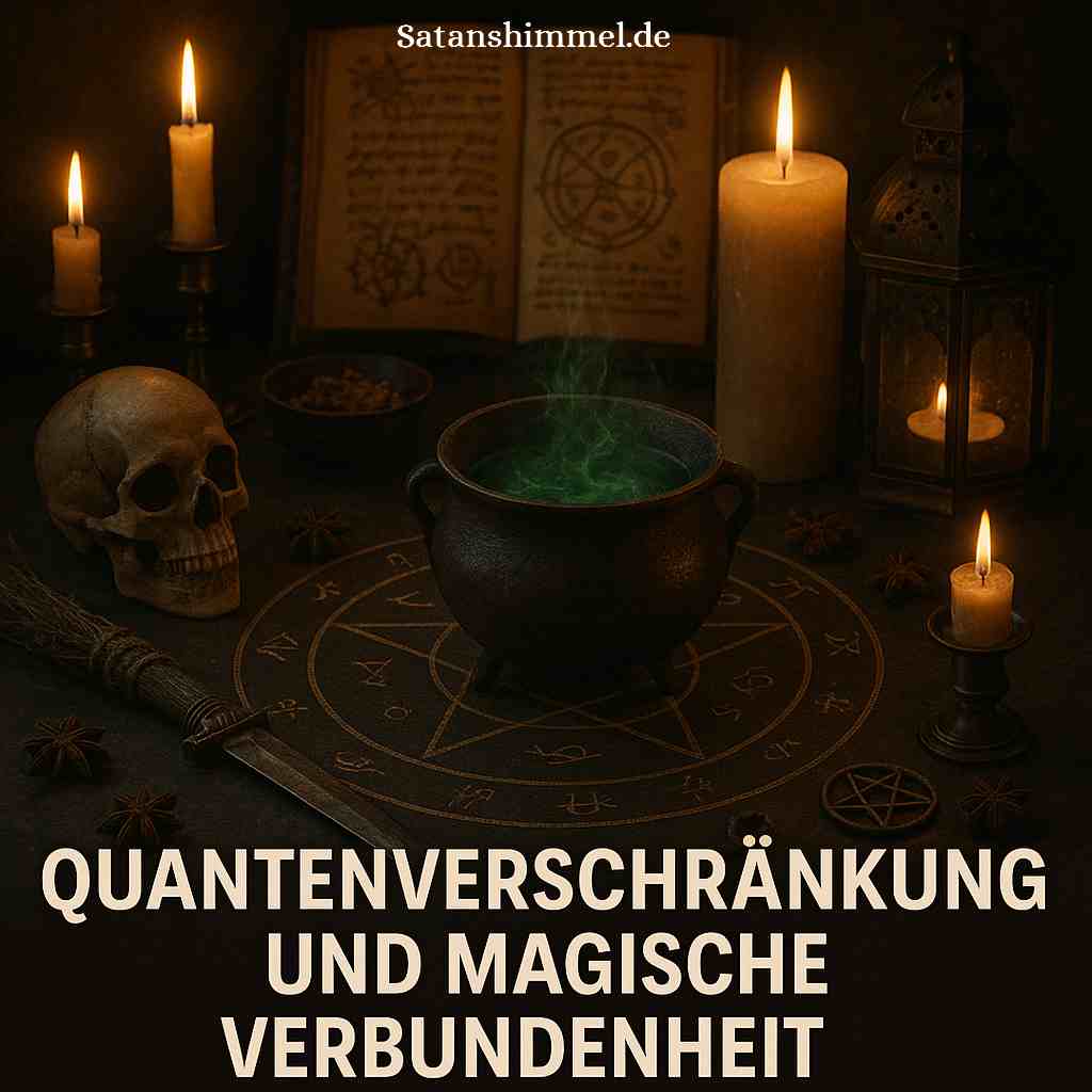 Quantenverschränkung und magische Verbundenheit weisen beide auf eine unsichtbare Verbindung hin, die scheinbar getrennte Wesen oder Teilchen jenseits von Raum und Zeit miteinander vereint.