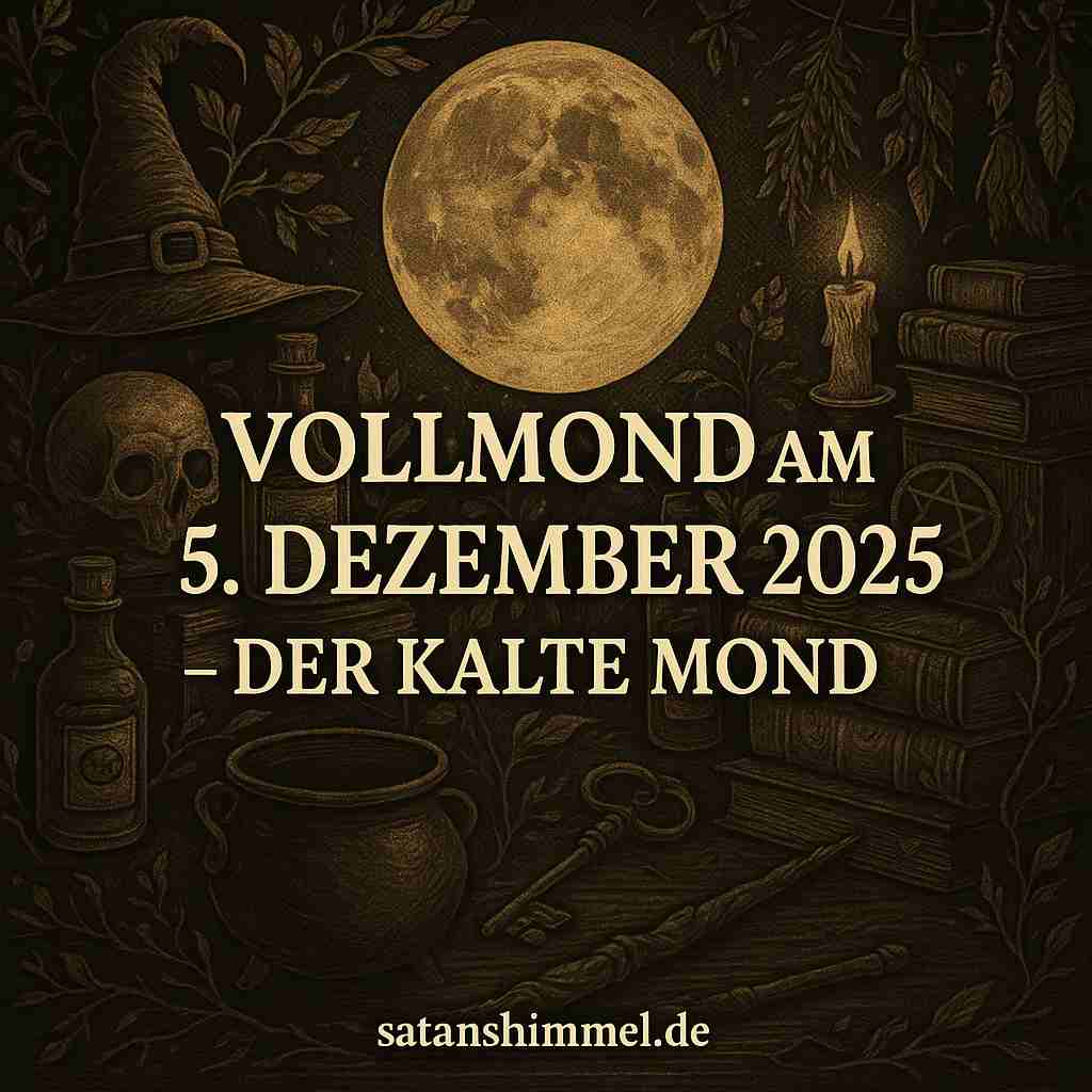 Der Dezember-Vollmond, auch Kalter Mond genannt, leuchtet als letzter Vollmond des Jahres besonders klar und symbolisiert Rückzug, Einkehr und den Übergang in die stille Winterzeit.