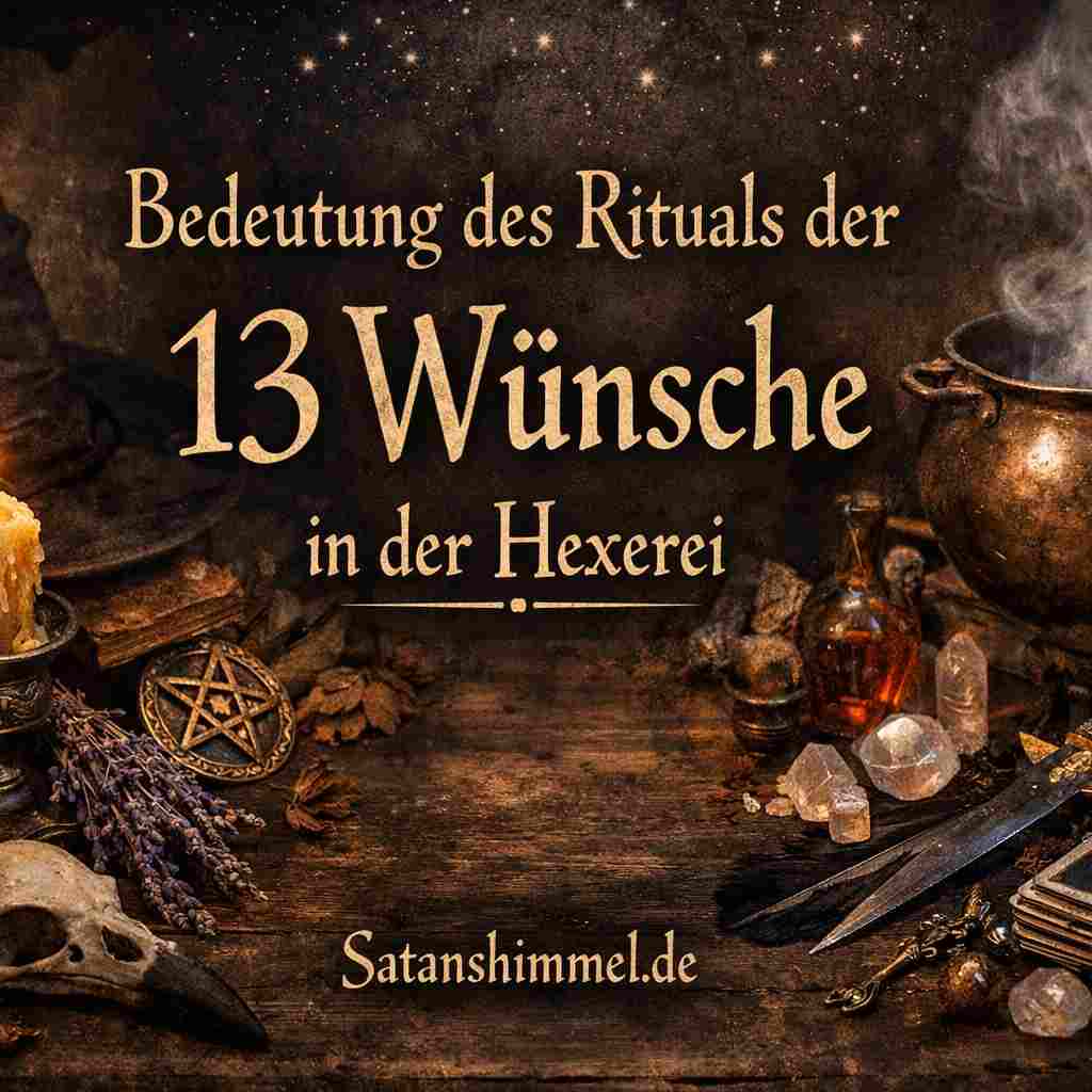 In der Hexerei symbolisiert das Ritual der 13 Wünsche die Balance zwischen magischem Willen, Loslassen und Eigenverantwortung.