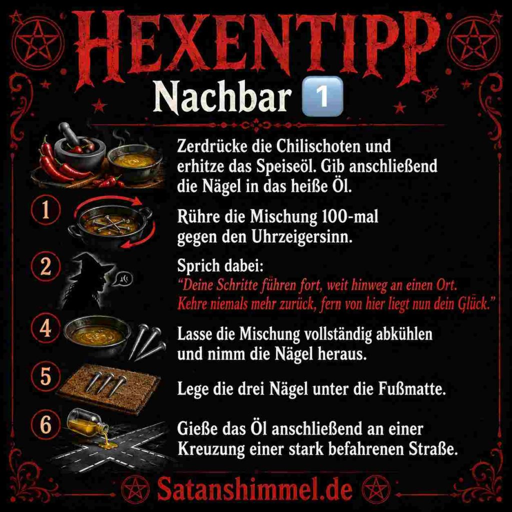 Ritual, um störende Nachbarn loszuwerden