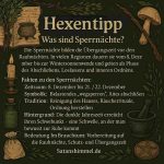 Sperrnächte in der Hexerei – Ursprung, Bedeutung