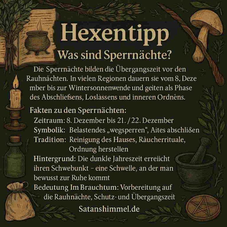 Mehr über den Artikel erfahren Sperrnächte in der Hexerei – Ursprung, Bedeutung