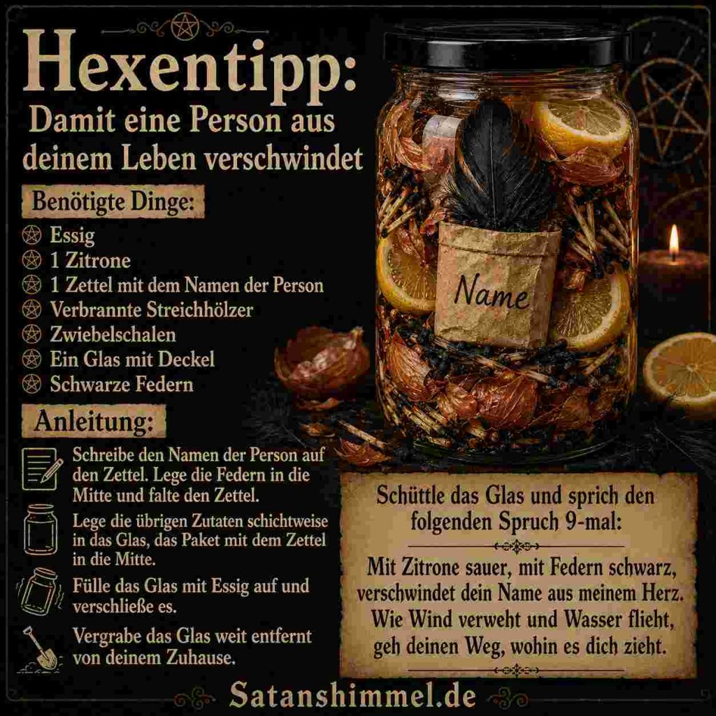 Zauber, damit eine Person verschwindet