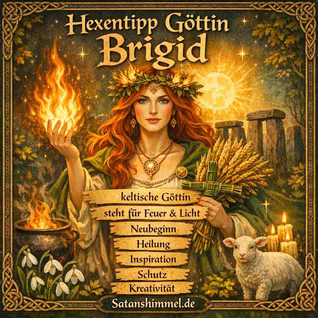 Brigid ist in der Hexerei eine mächtige keltische Göttin, die für Feuer, Heilung, Inspiration, Schutz und magischen Neubeginn verehrt wird