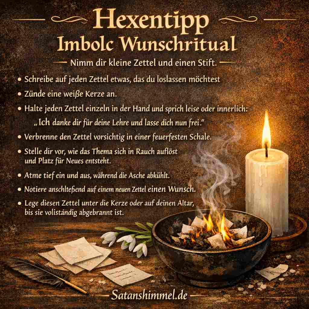 Dieses Imbolc-Wunschritual hilft dir dabei, Altes bewusst loszulassen und mit klarer Intention Raum für Neues in deinem Leben zu schaffen.