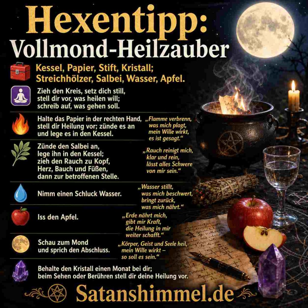 Vollmond Heilzauber Anleitung