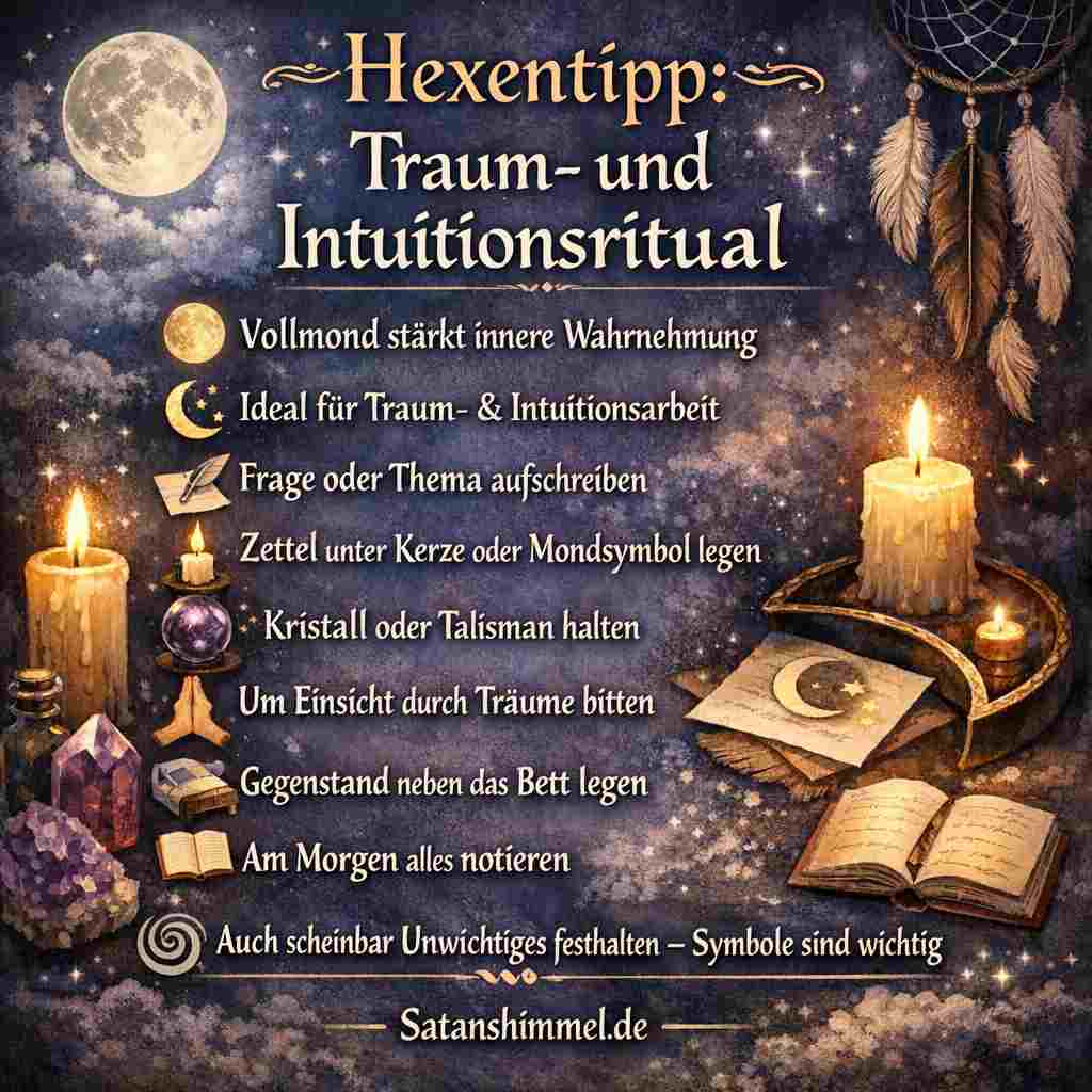 Dieses Vollmondritual hilft dir, deine innere Stimme zu stärken und über Träume verborgene Einsichten zu erhalten.