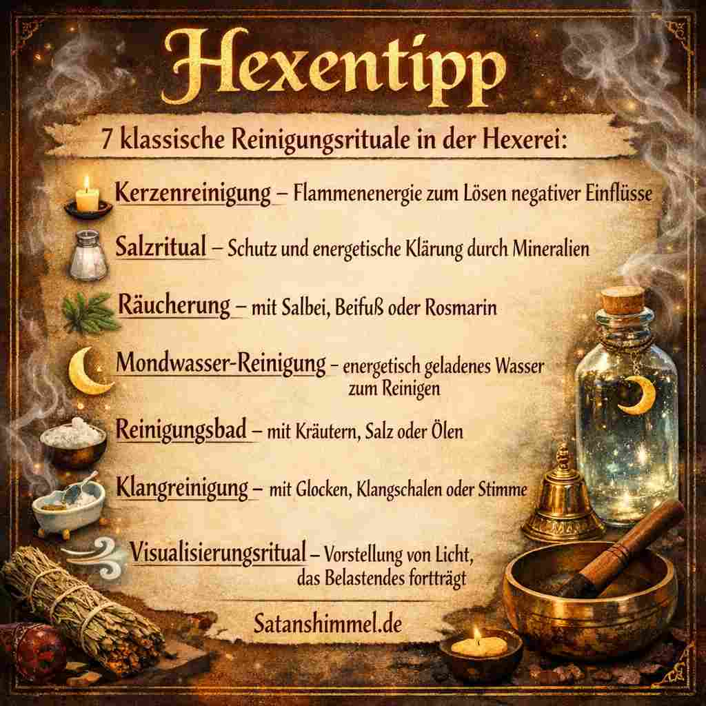 Du betrachtest gerade 8 klassische Reinigungsrituale in der Hexerei
