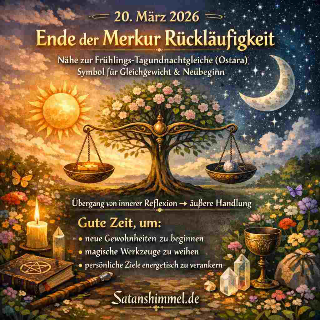 Die Merkur-Rückläufigkeit gilt astrologisch als Phase der Reflexion, in der Kommunikation, Technik und Pläne überprüft, überarbeitet und neu ausgerichtet werden.
