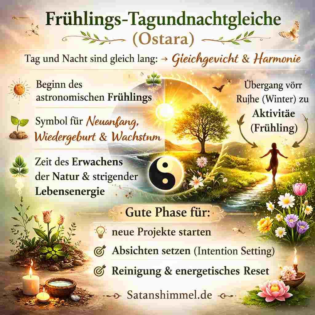 Ostara ist das Fest der Frühlings-Tagundnachtgleiche und symbolisiert im Jahreskreis Gleichgewicht, Neubeginn und das Erwachen neuen Lebens.