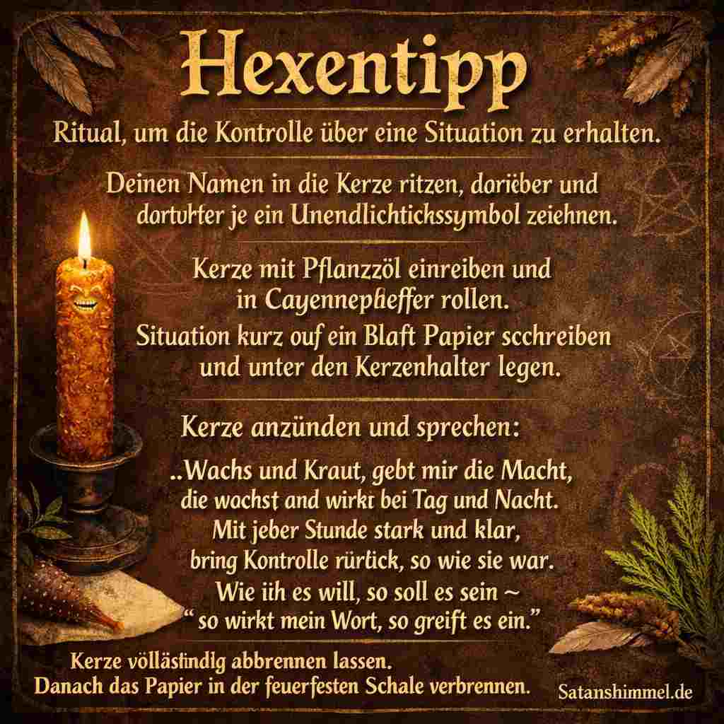 Du betrachtest gerade Ritual, um die Kontrolle zurückzugewinnen