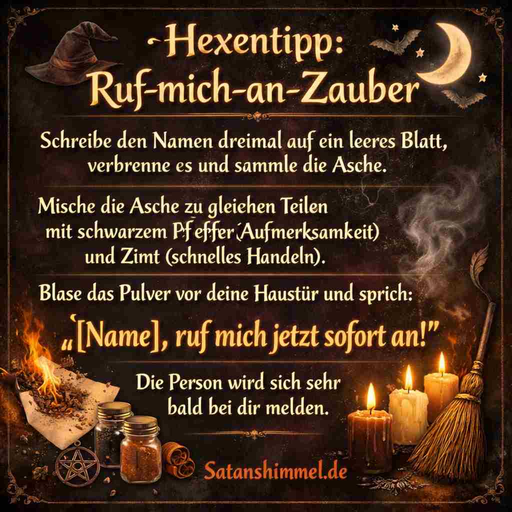 Du betrachtest gerade Ruf-mich-an-Zauber