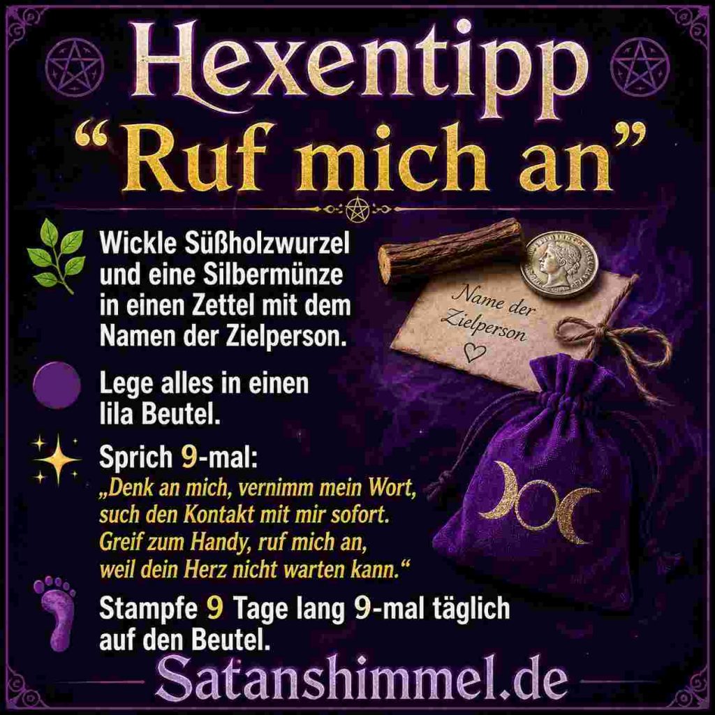 Anleitung Kontaktzauber mit Mojo-Beutel