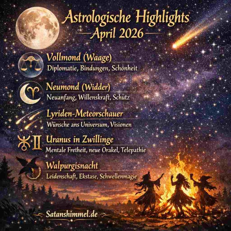 Mehr über den Artikel erfahren Astrologische Highlights im April 2026