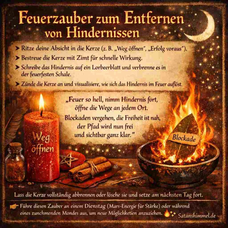 Mehr über den Artikel erfahren Feuerzauber zum Entfernen von Hindernissen