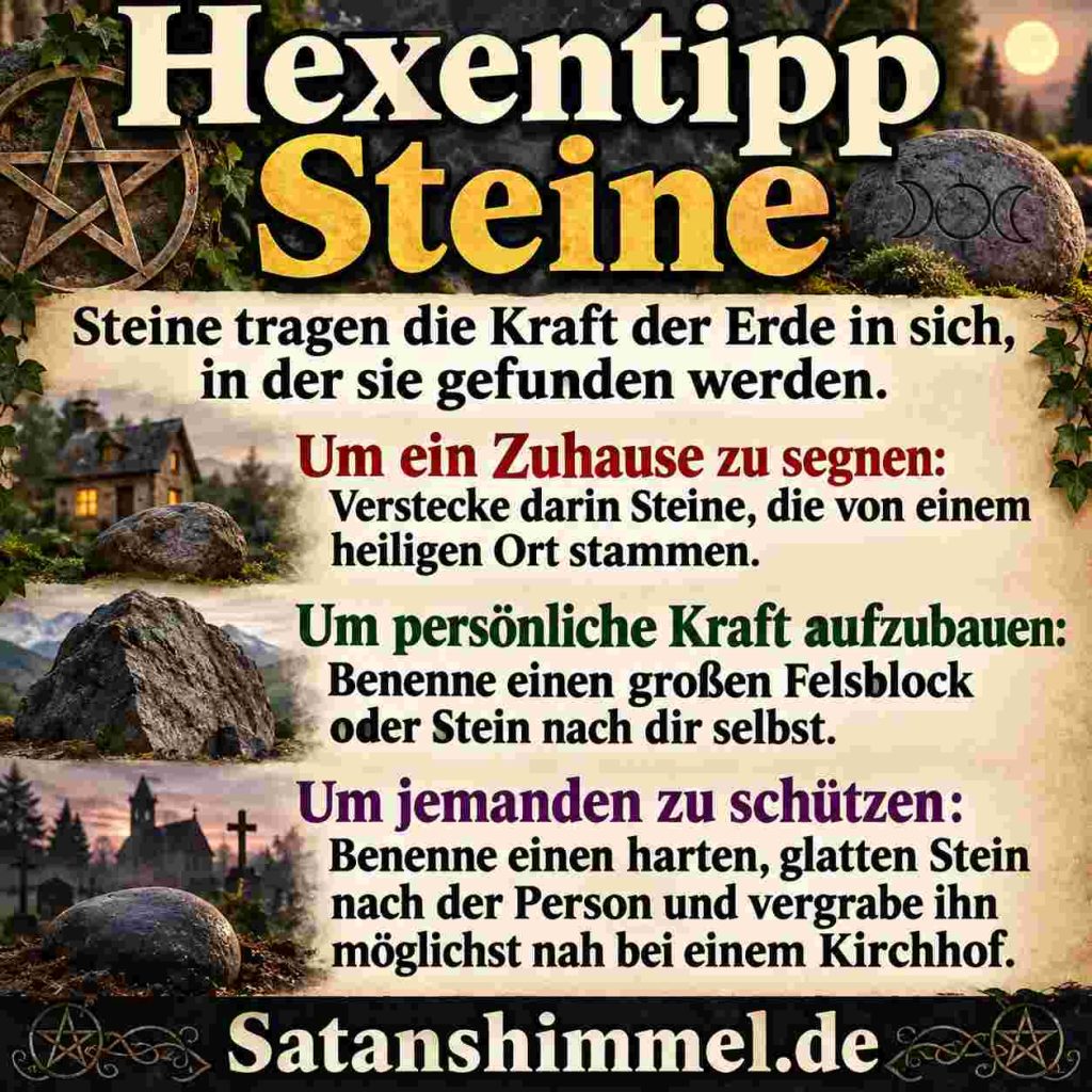 Hexentipp Steine