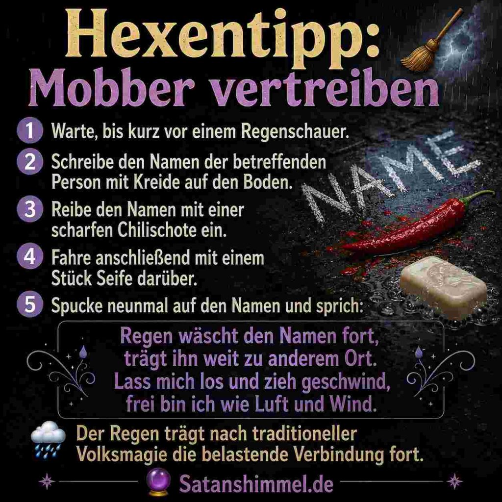 Ritual, um Mobber zu vertreiben