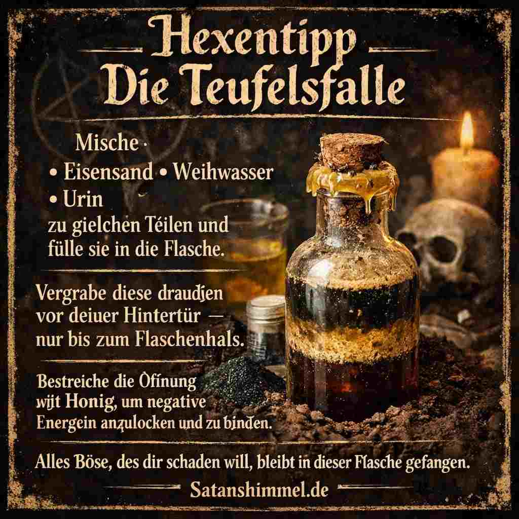 Dieses Schutzritual fängt negative Energien in der Flasche ein und verhindert, dass sie dein Zuhause oder dein Leben beeinflussen können.