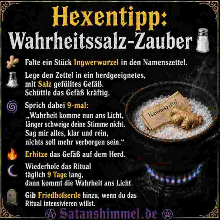 Ritual für Wahrheit Anleitung