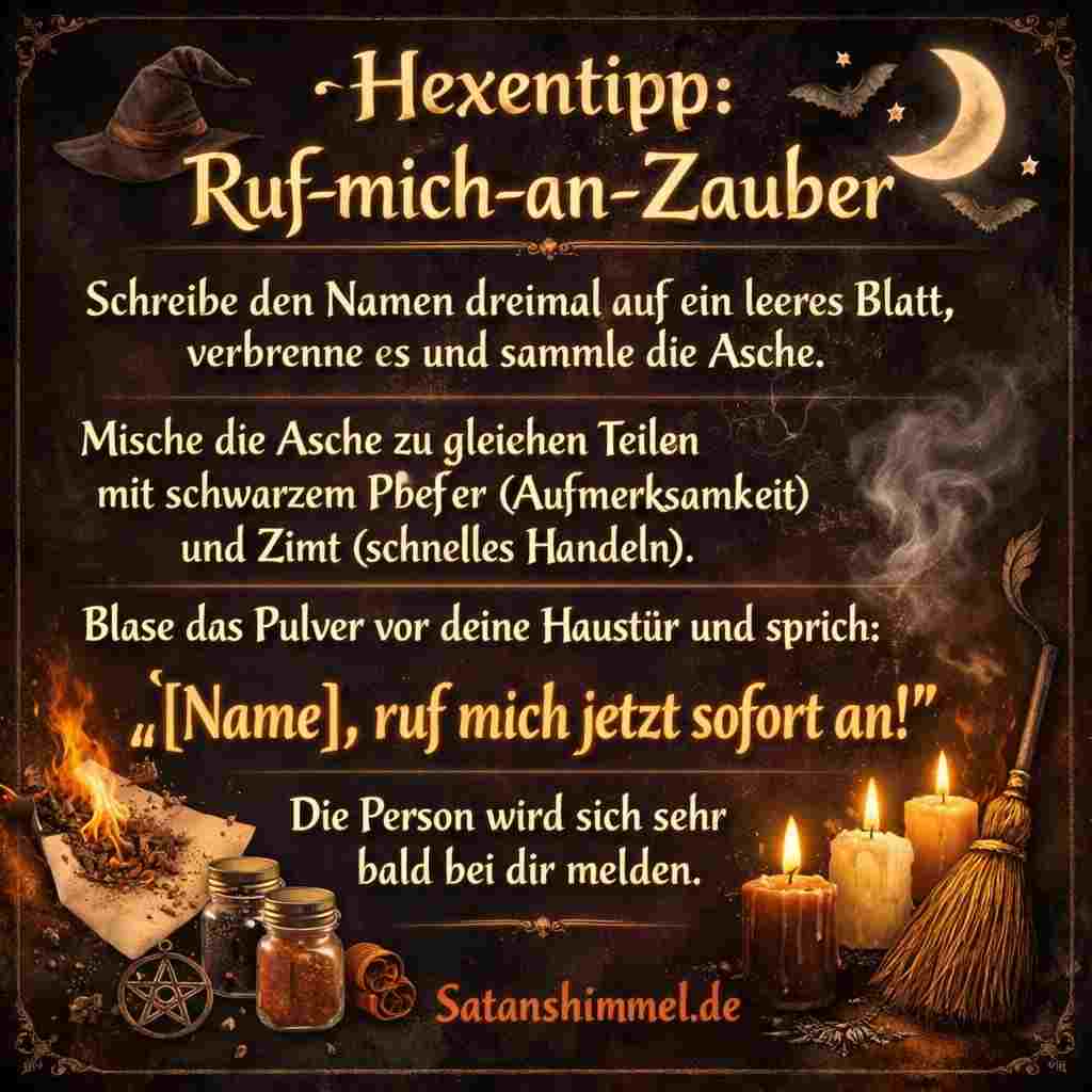 Dieses Ritual bringt die Person dazu, an dich zu denken und sich bald bei dir zu melden.