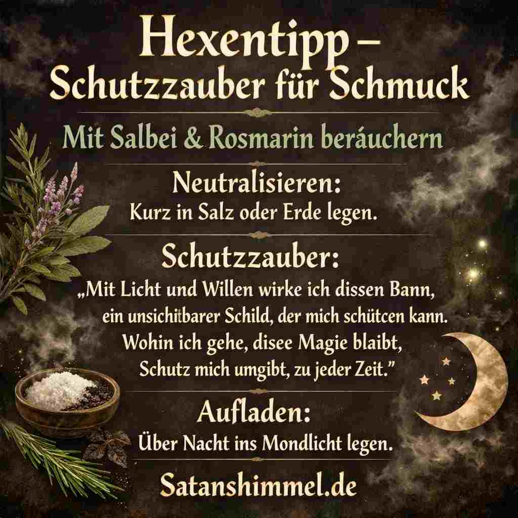 Mit diesem Ritual reinigst du deinen Schmuck, löst fremde Energien und lädst ihn bewusst mit Schutz und Mondenergie auf.