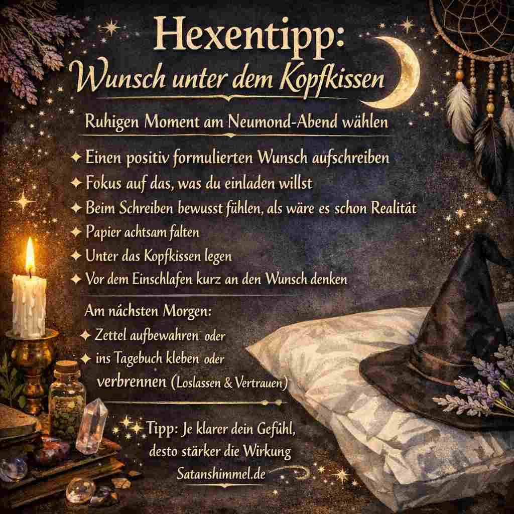 Ein Wunschritual zum Neumond hilft dir, deine Absichten bewusst zu setzen und neue Energien für das, was du in dein Leben einladen möchtest, zu aktivieren.