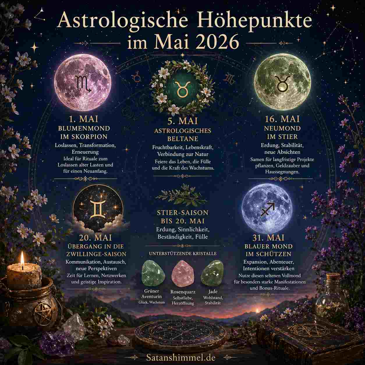 Du betrachtest gerade Astrologische Höhepunkte im Mai 2026